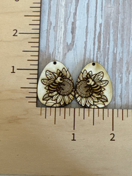 Sunflower Bee Dangle