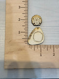 Porcupine 2 layer Claw Clip and Dangle