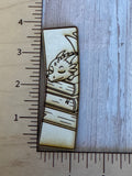 Dragon on books Claw Clip and earrings