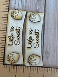 Chocolate covered Strawberries 2 layer Claw Clips