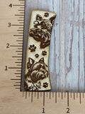 Terrier Claw Clip and Earring