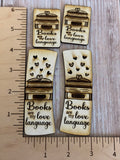 Books are my Love Language Claw Clips