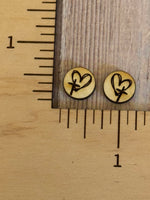 Stud - Cross in Heart