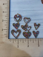 Valentine hearts - Candy Daisy glitter