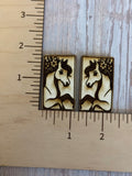 Horse Claw Clips and earrings