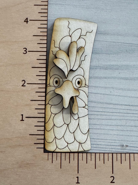 Rooster 2 layer Claw Clip
