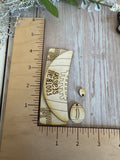 Football Season Claw Clip and earring