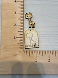 Giraffe 2 layer Claw Clip and Dangle