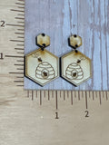 Bee Hex dangle