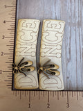 Dance 2 layer claw clip and earring
