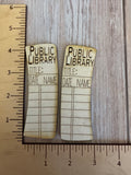 Public Library Card Claw Clip