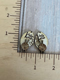 Knotty Knitter two layer earring