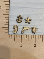 Stud -Anchor, Starfish, Seahorse, Dolphin, Turtle