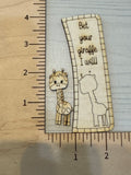 Giraffe 2 layer Claw Clip and Dangle