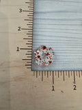 Red and Silver Spangle Acrylic