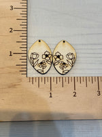 Hand drawn Wildflower Dangle