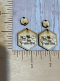 Bee Hex dangle