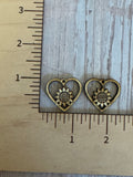 Sunflower Heart Earrings