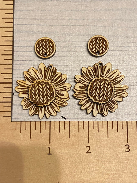 Sunflower Sweater layered Wood Blank