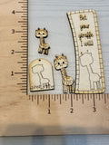 Giraffe 2 layer Claw Clip and Dangle