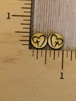Stud - Cross in Heart