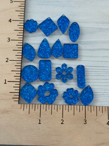 Royal Blue razzle Dazzle Glitter Acrylic