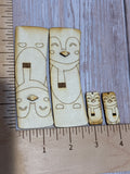 Penguin Claw Clip and earring