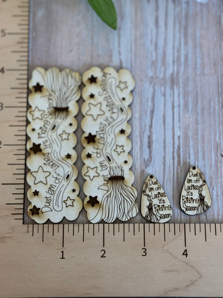Riding Season Claw Clip and earring