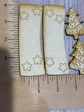 Christmas Cake Tree 2 layer Claw Clip and Dangle