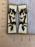 Horse Claw Clips and earrings
