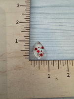 Red and Silver Spangle Acrylic