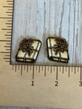 Wildflower Book Earrings