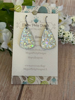 Silver razzle Dazzle Glitter Acrylic