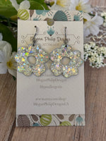 Silver razzle Dazzle Glitter Acrylic