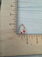 Red and Silver Spangle Acrylic