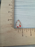Red and Silver Spangle Acrylic