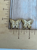 Butterfly Claw Clip and earrings