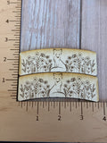 Fox and Wildflower Claw Clip