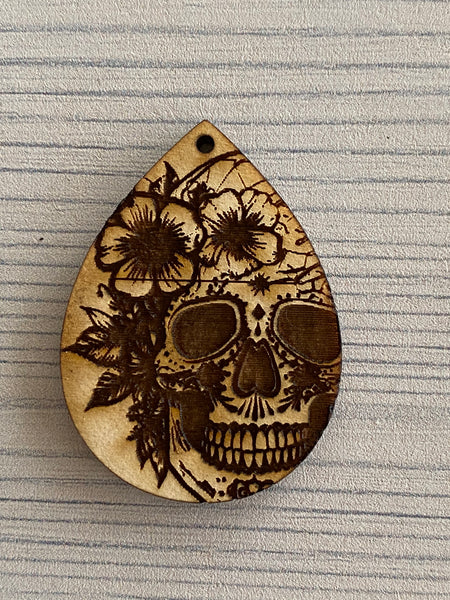 Sugar Skull with flowers