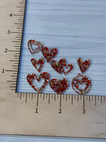 Valentine hearts - Red Festive Confetti