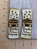 Books are my Love Language Claw Clips