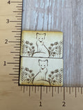 Fox and Wildflower Claw Clip