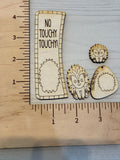 Porcupine 2 layer Claw Clip and Dangle