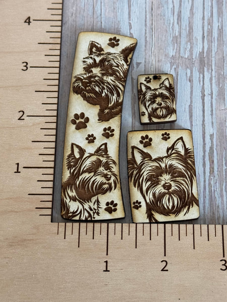 Terrier Claw Clip and Earring