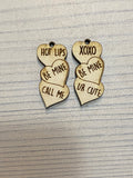 Conversation Hearts Dangle Blank