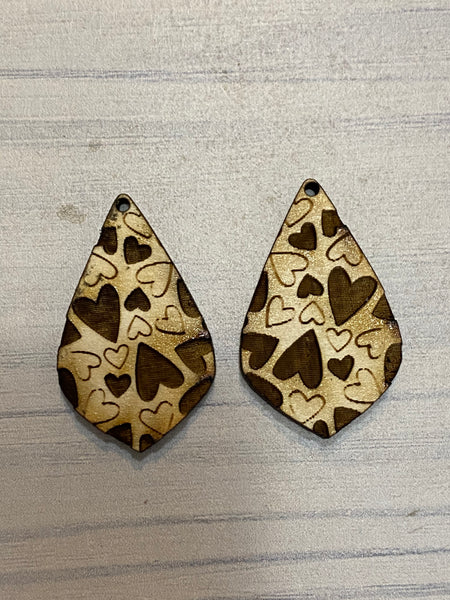 Heart Print Teardrop