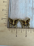 Butterfly Claw Clip and earrings