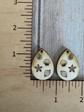 Sea shell Claw Clip and earring