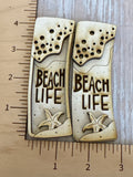 Beach Life 2 layer Claw Clip