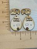 Happy Camper 2 layered Earring